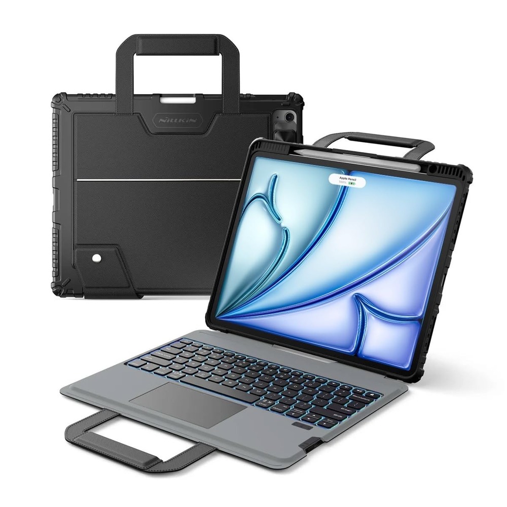 Nillkin Carry Go Keyboard Case iPad Air 13 Pro 12.9 Detachable Backlit Black